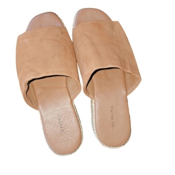 Free People Women's Harbor Raffia Flatform in Tan 8.5 Platform Sandal - Picture 6 of 7